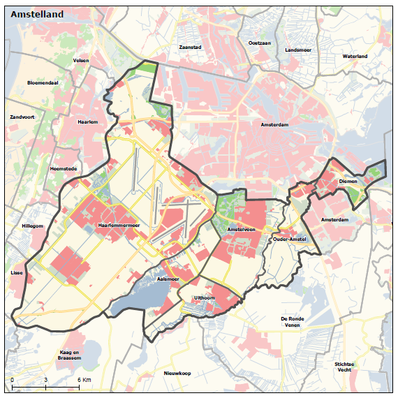Bestuurlijke regio indeling Amstelland-Meerlanden