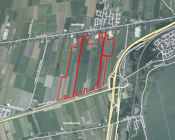Kaart locatie Jaagweg in de gemeente Koggenland