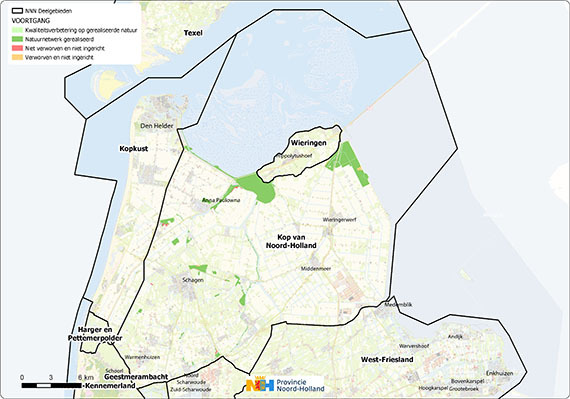 Schermafbeelding natuurgebied Kop van Noord-Holland
