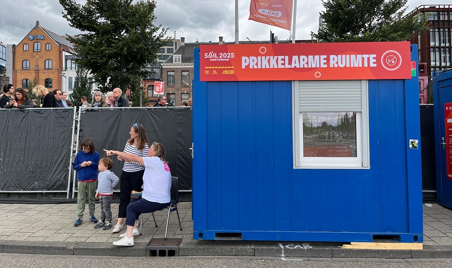1 van de prikkelarme ruimtes op SAIL Amsterdam.