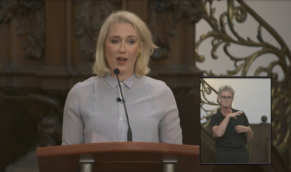 Uitzending van de lezing van Jip van den Toorn.