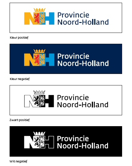 4 varianten van het logo