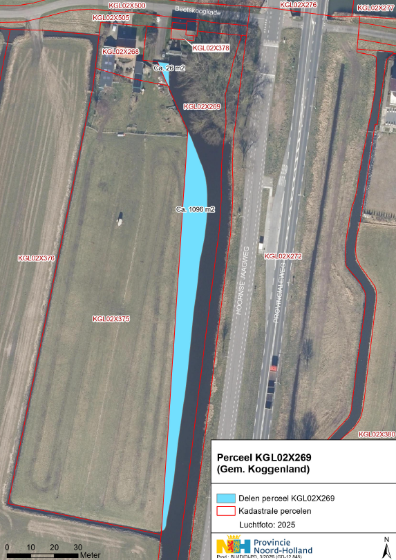 Kaart deelpercelen grond te Oudendijk