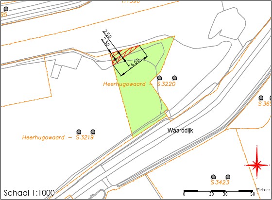 Kaart van perceel 3220