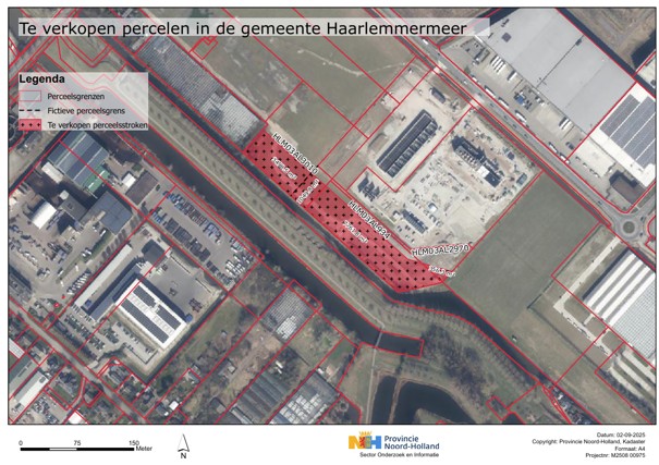 Te verkopen percelen in de gemeente Haarlemmermeer