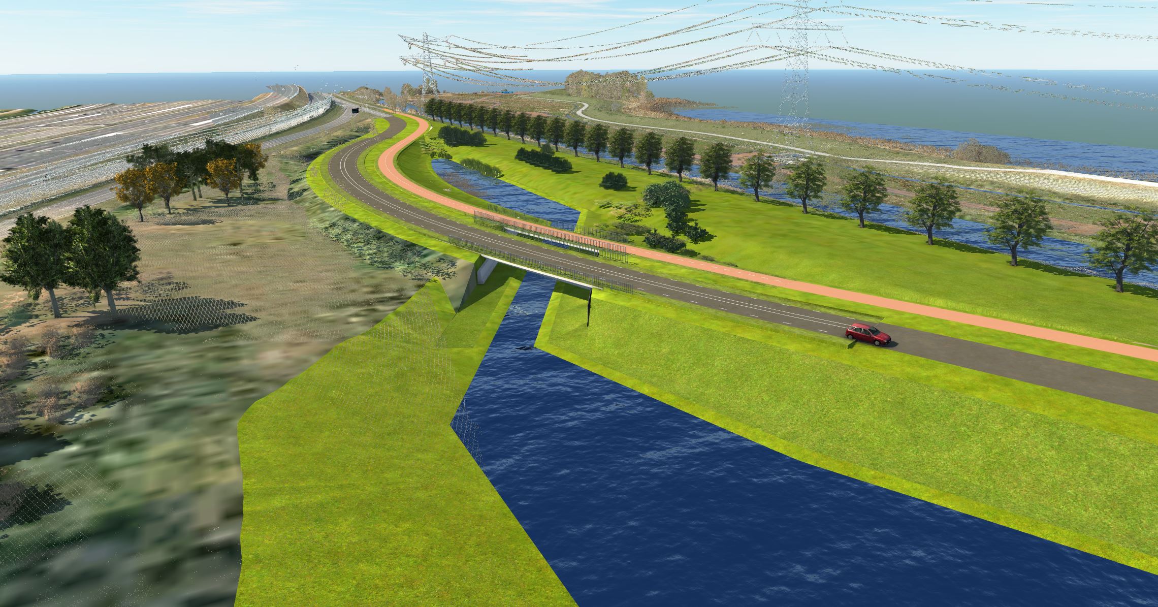 Visual van faunaverbinding Maxisweg.