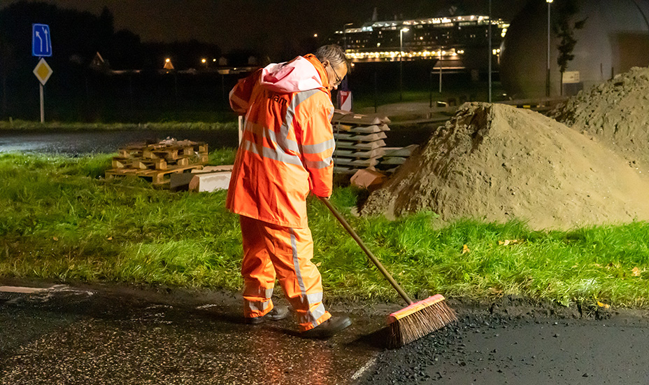 Asfaltwerkzaamheden N248 bij Wieringerwerf op 24 en 25 november
