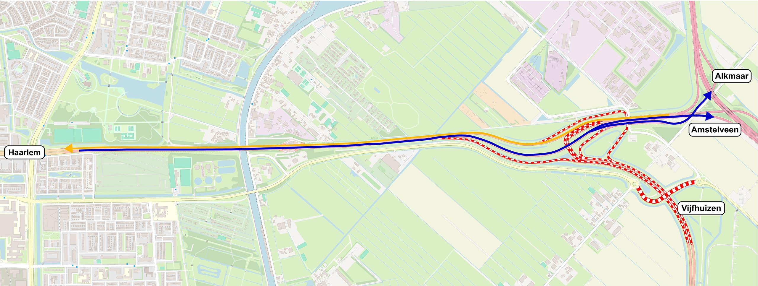 Van 16 oktober tot en met 19 oktober is de kruising N205-N232 dicht. Volg de omleidingsborden.