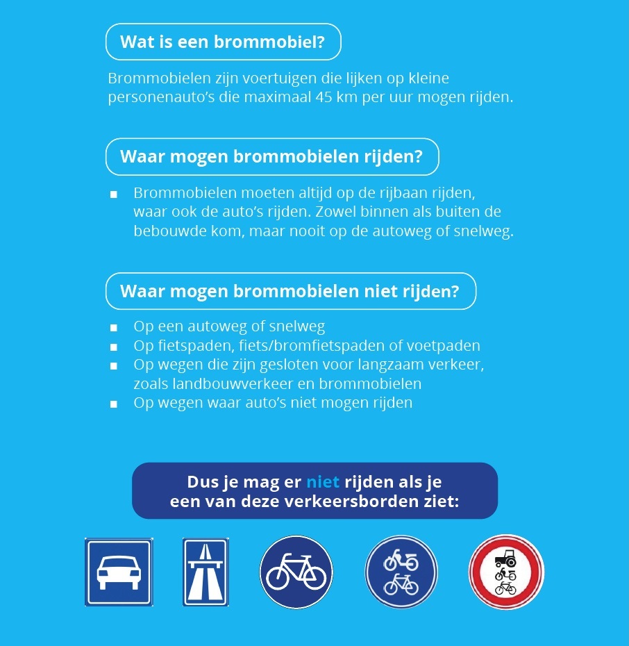 Verkeersregels brommobiel