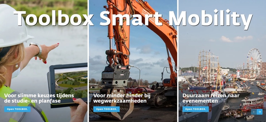 Screenshot van de voorkant van de Toolbox Smart Mobility