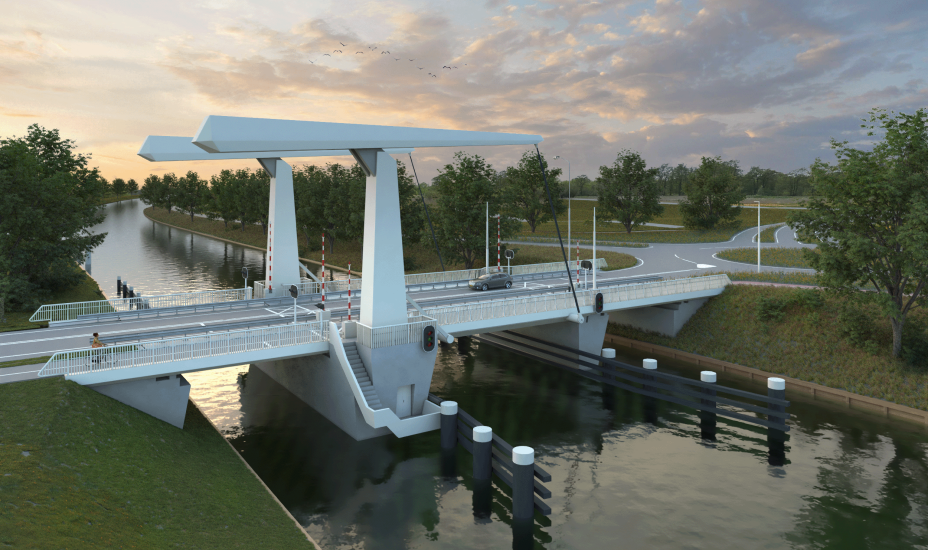 Foto: artist impression van de nieuwe Stolperbrug