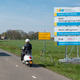 Aankondiging van afsluiting fietspad langs N522 ter hoogte van Jacob van Ruisdaelweg