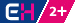 Logo eHerkenning met betrouwbaarheidsniveau 'Midden Plus' (Niveau 2+)